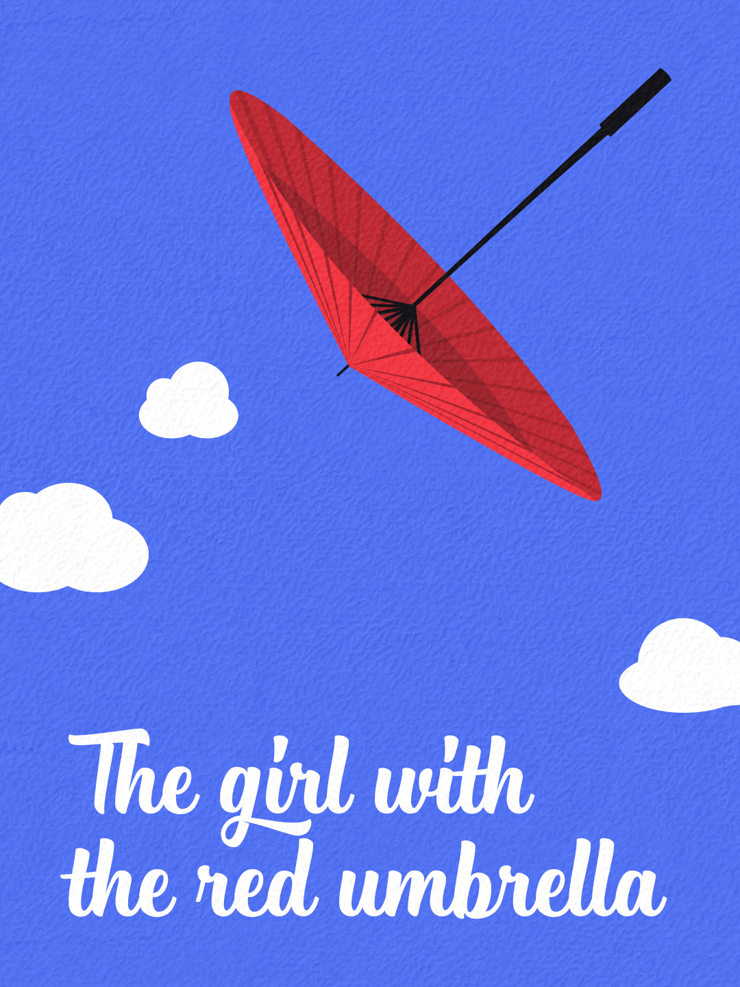 The girl with the red umbrella